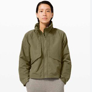 Lululemon Always Effortless Jacket Olive - Size 6